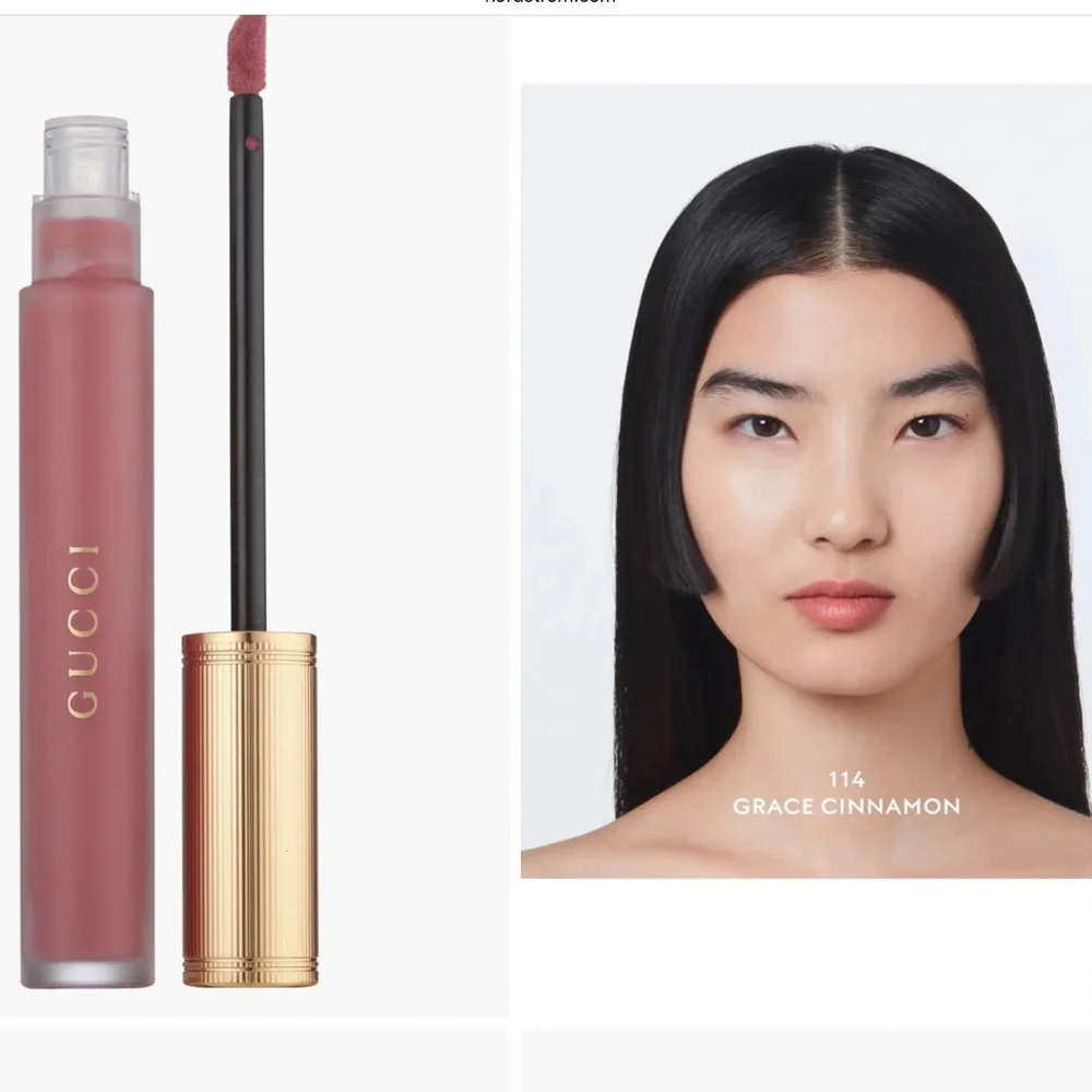 Gucci Rouge À Lèvres Liquid Matte Lipstick, Color Grace Cinnamon, NWT